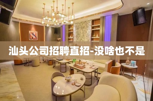 汕头公司招聘直招-没啥也不是