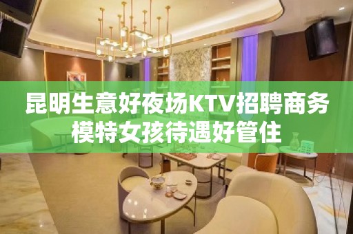 昆明生意好夜场KTV招聘商务模特女孩待遇好管住